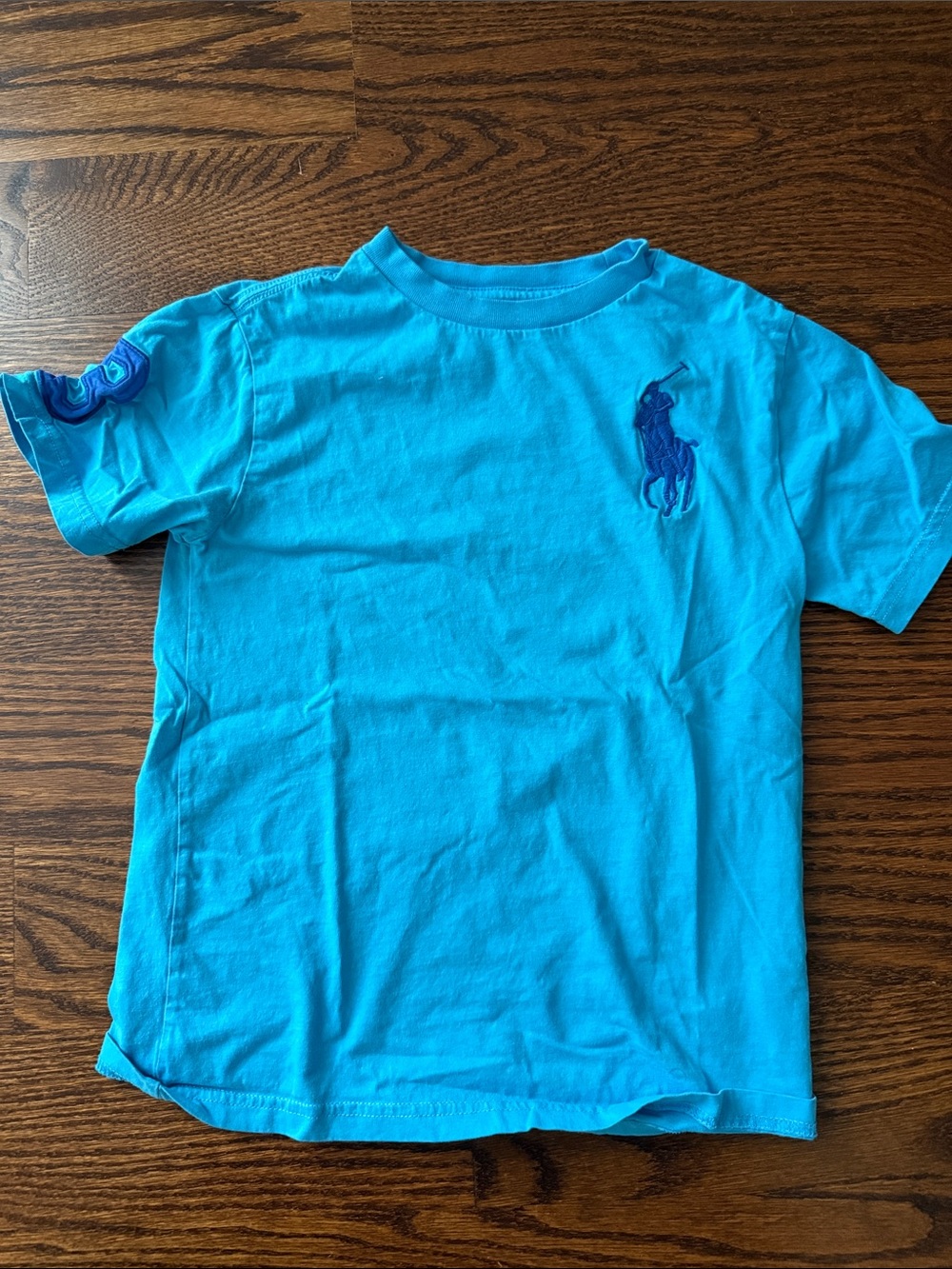 Ralph Lauren Bright Turquoise Short Sleeve Logo Tee